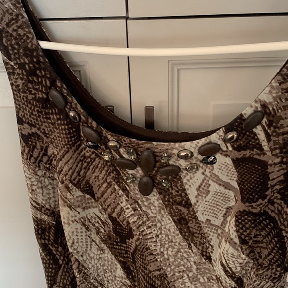 Dress: Laura petite Size 14, browns, worn once - Picture 2 of 3